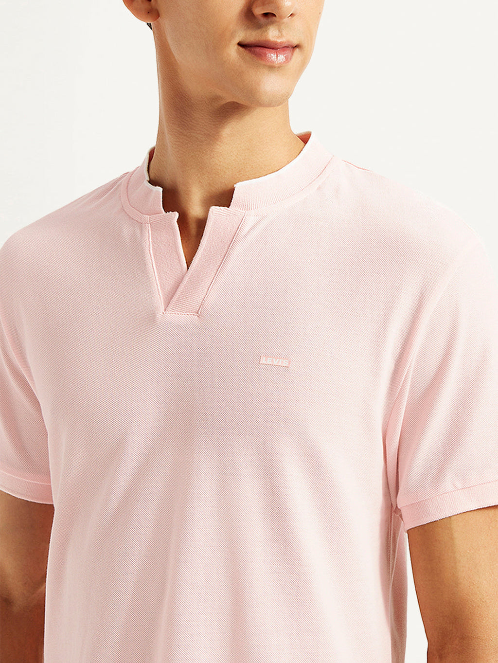 Men's Solid Slim Fit Polo T-shirt