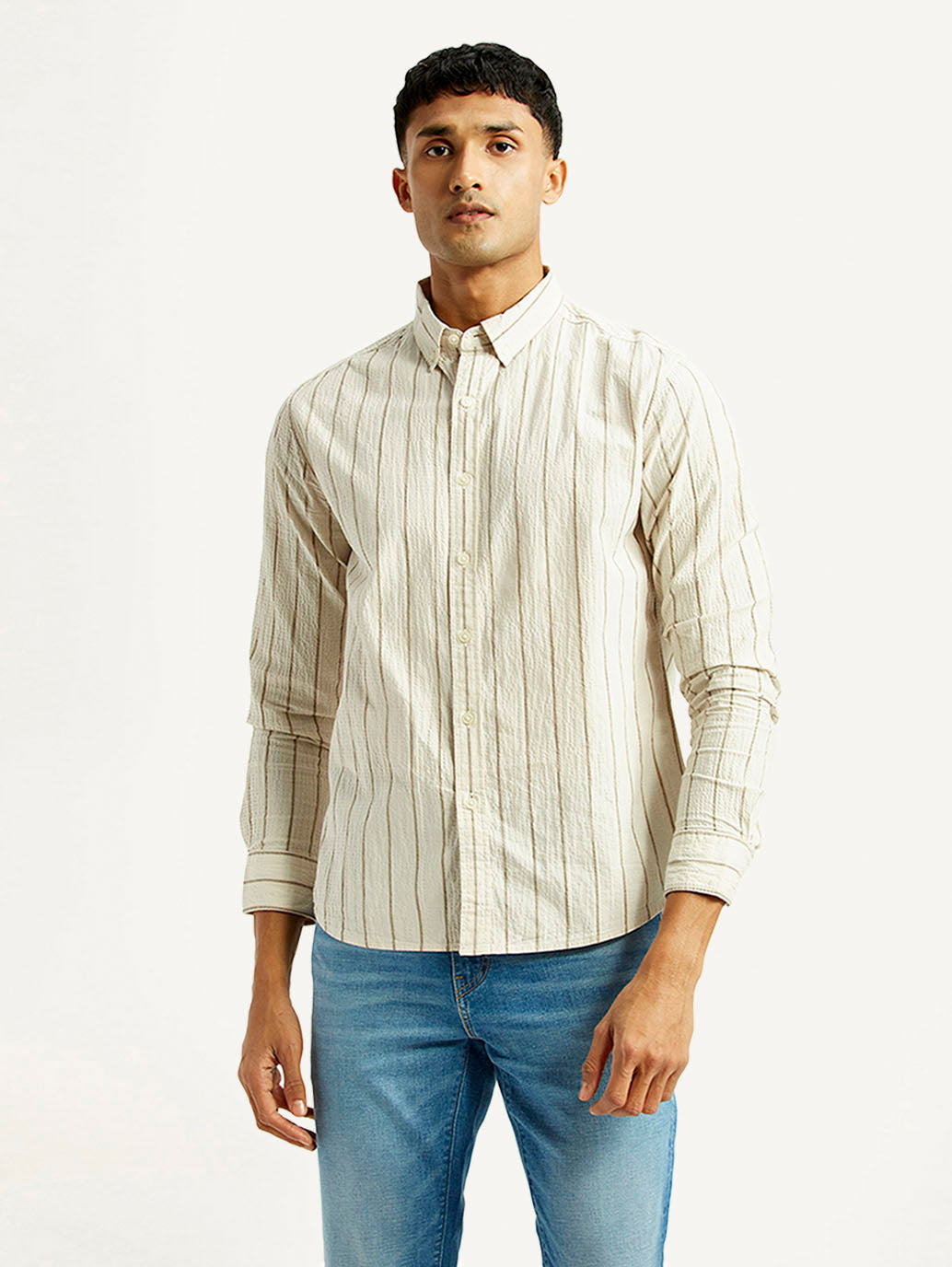 Men's Striped Slim Fit Shirt