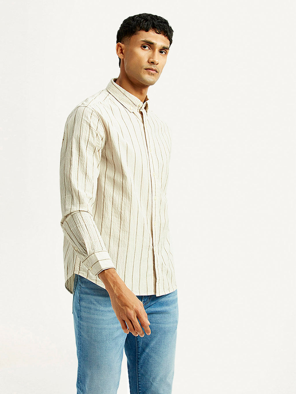 Men's Striped Slim Fit Shirt