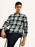Men's Checkered Multi Color Relaxed Fit Plaid Shirt