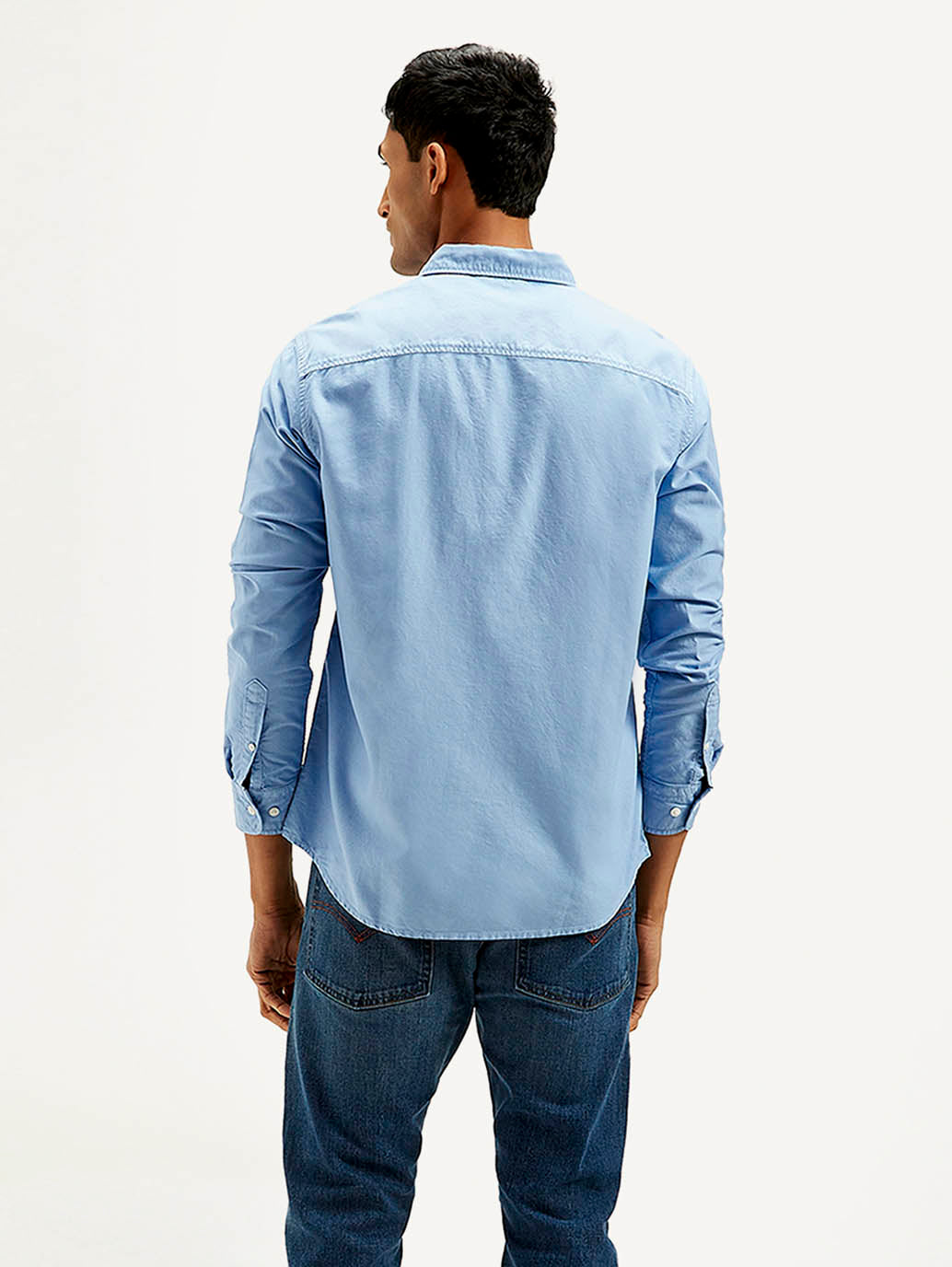 Men's Solid Dyed Slim Fit Shirt