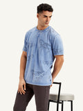 Men's Conversational Print Regular Fit T-Shirt
