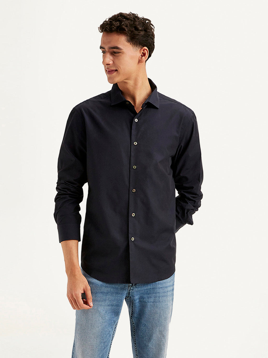 Men's Redloop Solid Slim Fit Shirt