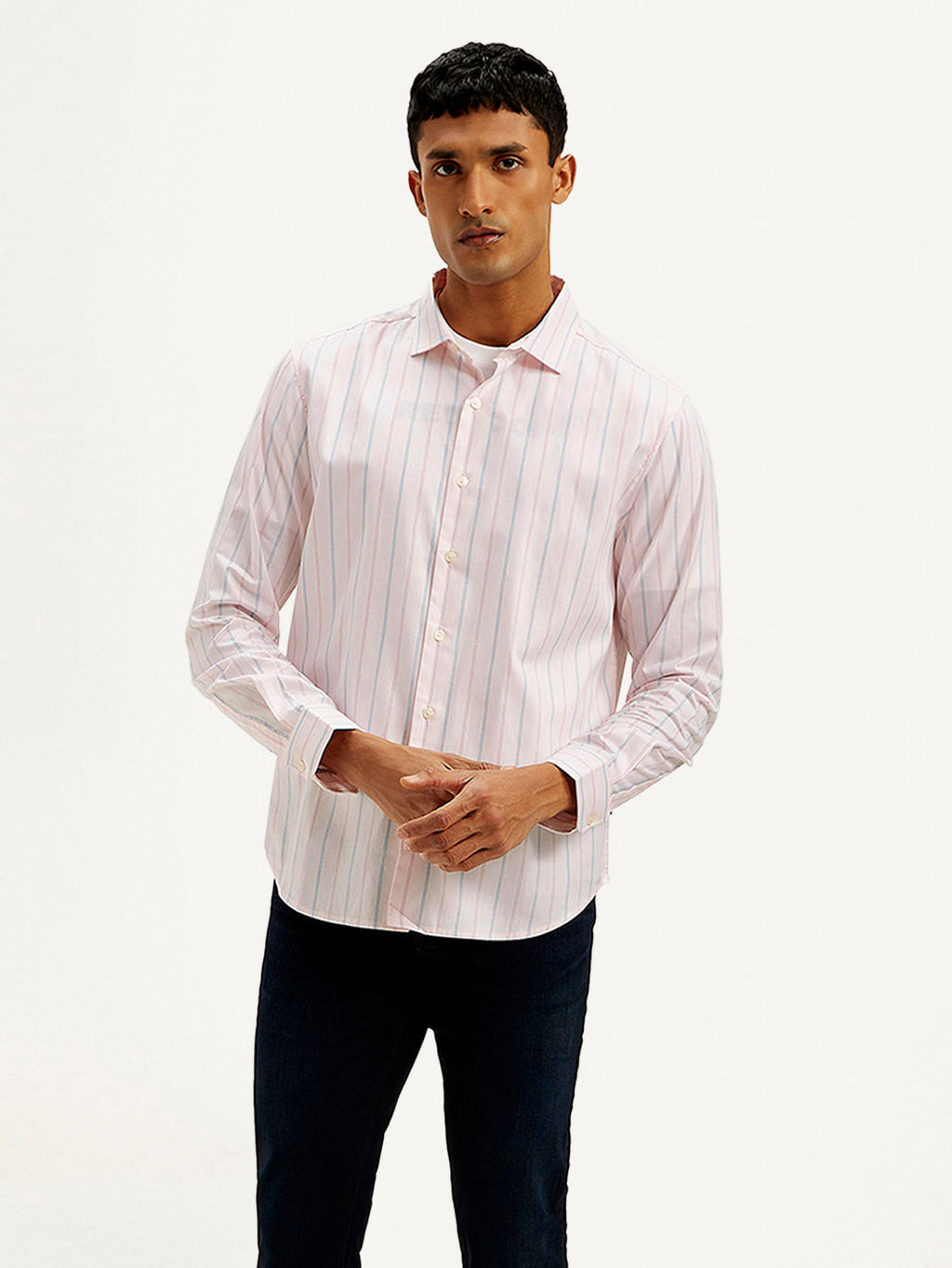 Men's Redloop Striped Slim Fit Shirt