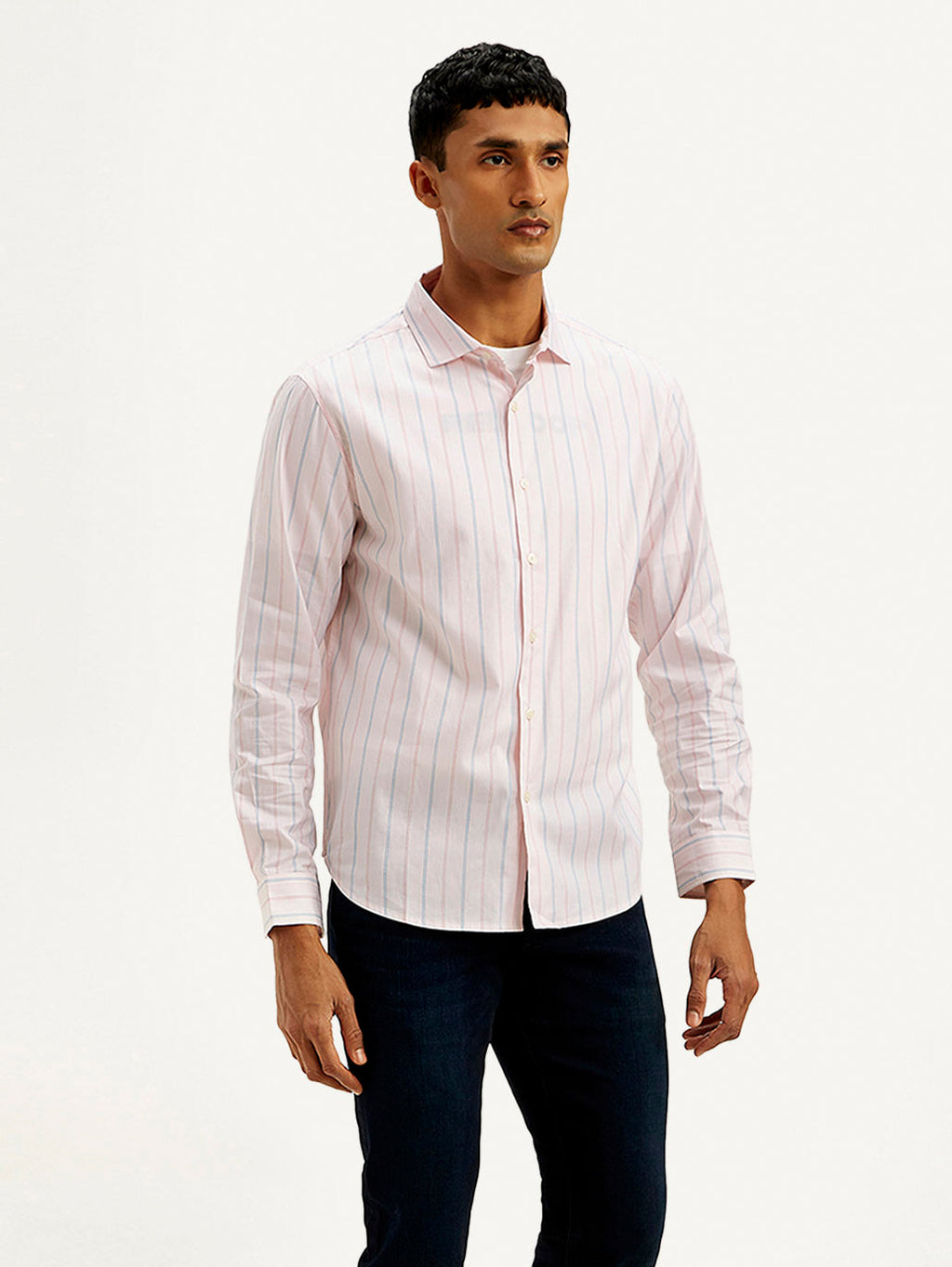 Men's Redloop Striped Slim Fit Shirt