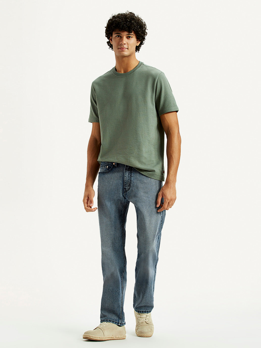 Men's Tinted 505 Dark Indigo Straight Fit Mid Rise Jeans