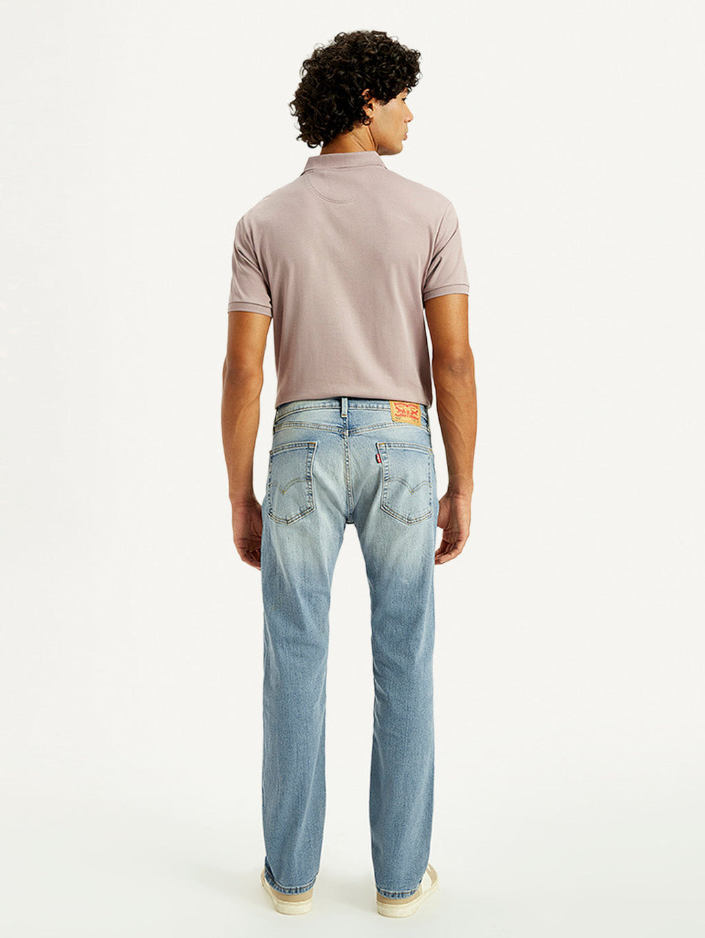 Men's Tinted 505 Light Indigo Straight Fit Mid Rise Jeans