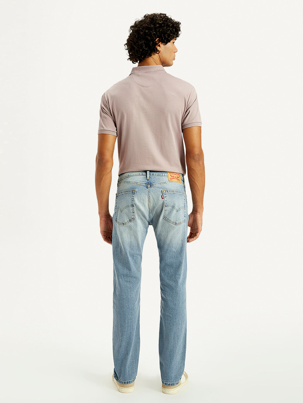 Men's Tinted 505 Light Indigo Straight Fit Mid Rise Jeans