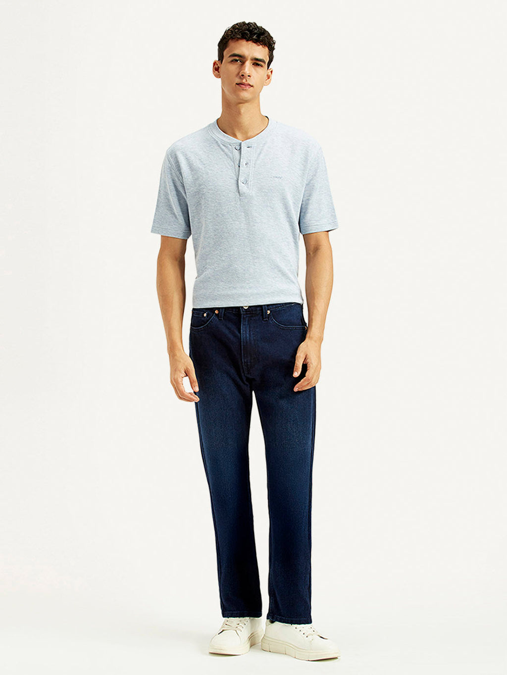Men's 505 Indigo Straight Fit Mid Rise Jeans