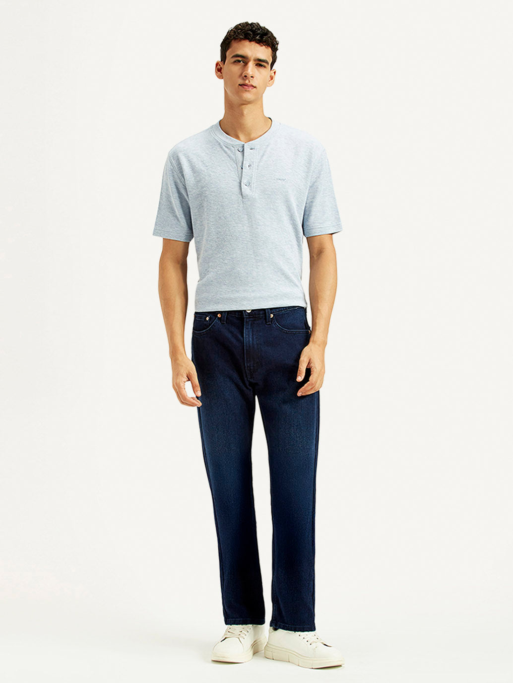 Men's 505 Indigo Straight Fit Mid Rise Jeans