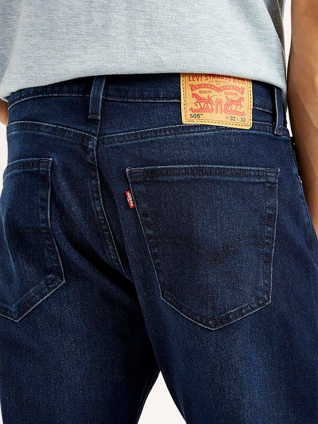 Men's 505 Indigo Straight Fit Mid Rise Jeans
