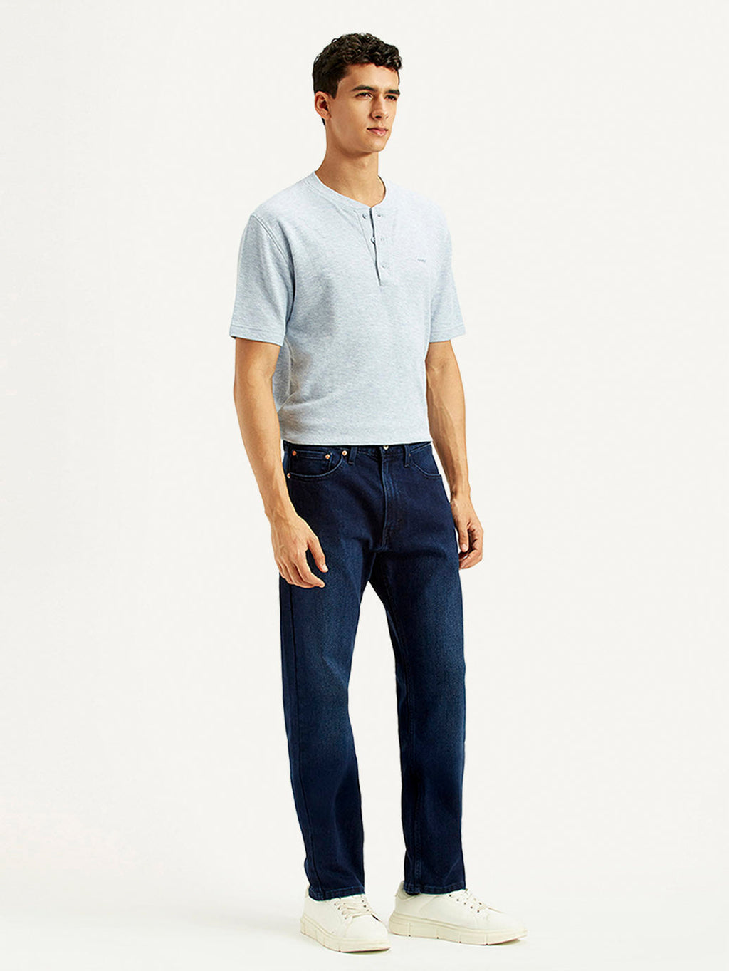 Men's 505 Indigo Straight Fit Mid Rise Jeans