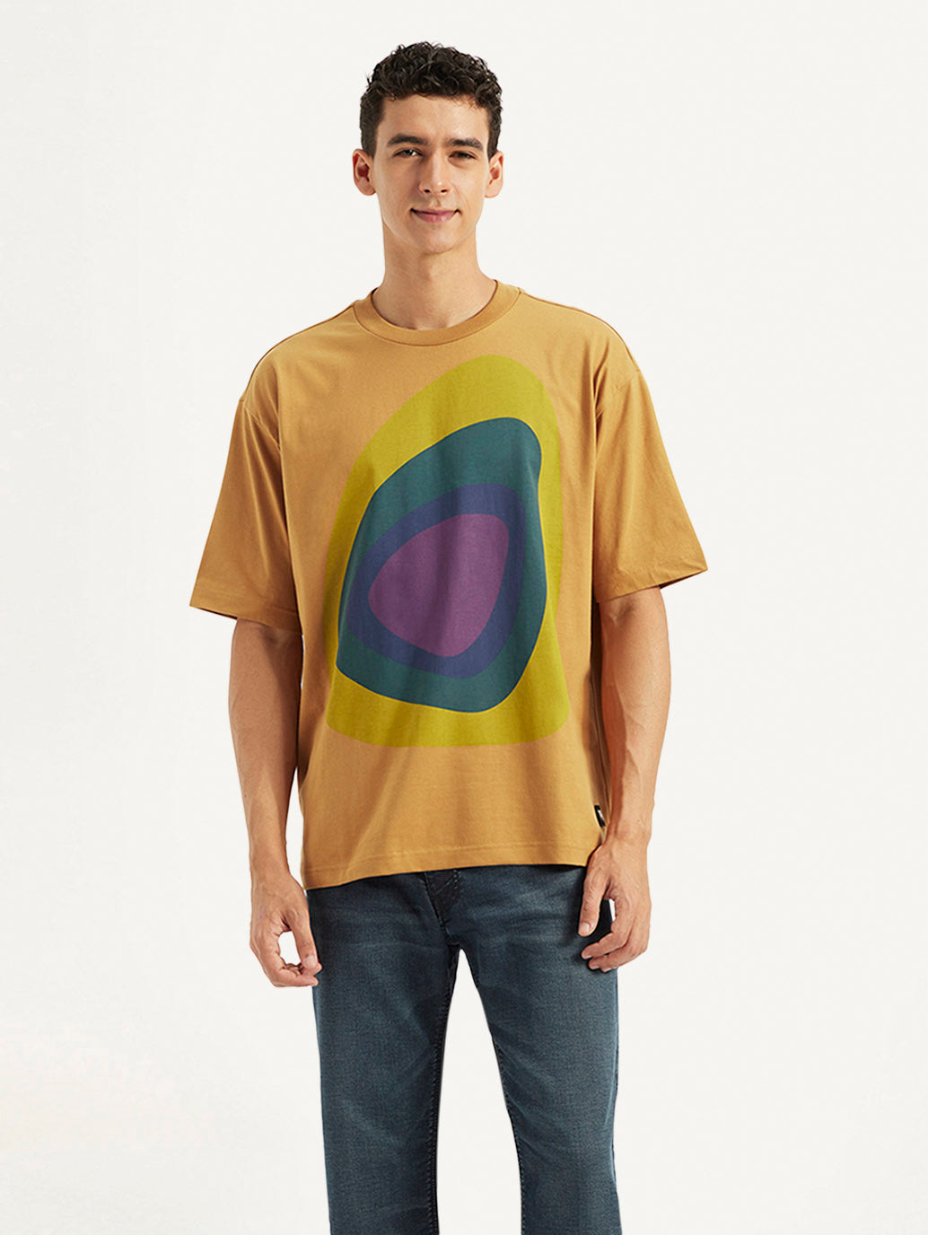 Men's Printed Boxy Fit T-Shirt