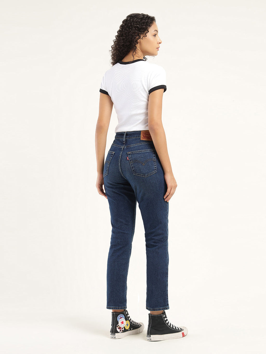 Women's 724 Blue Straight Fit High Rise Jeans
