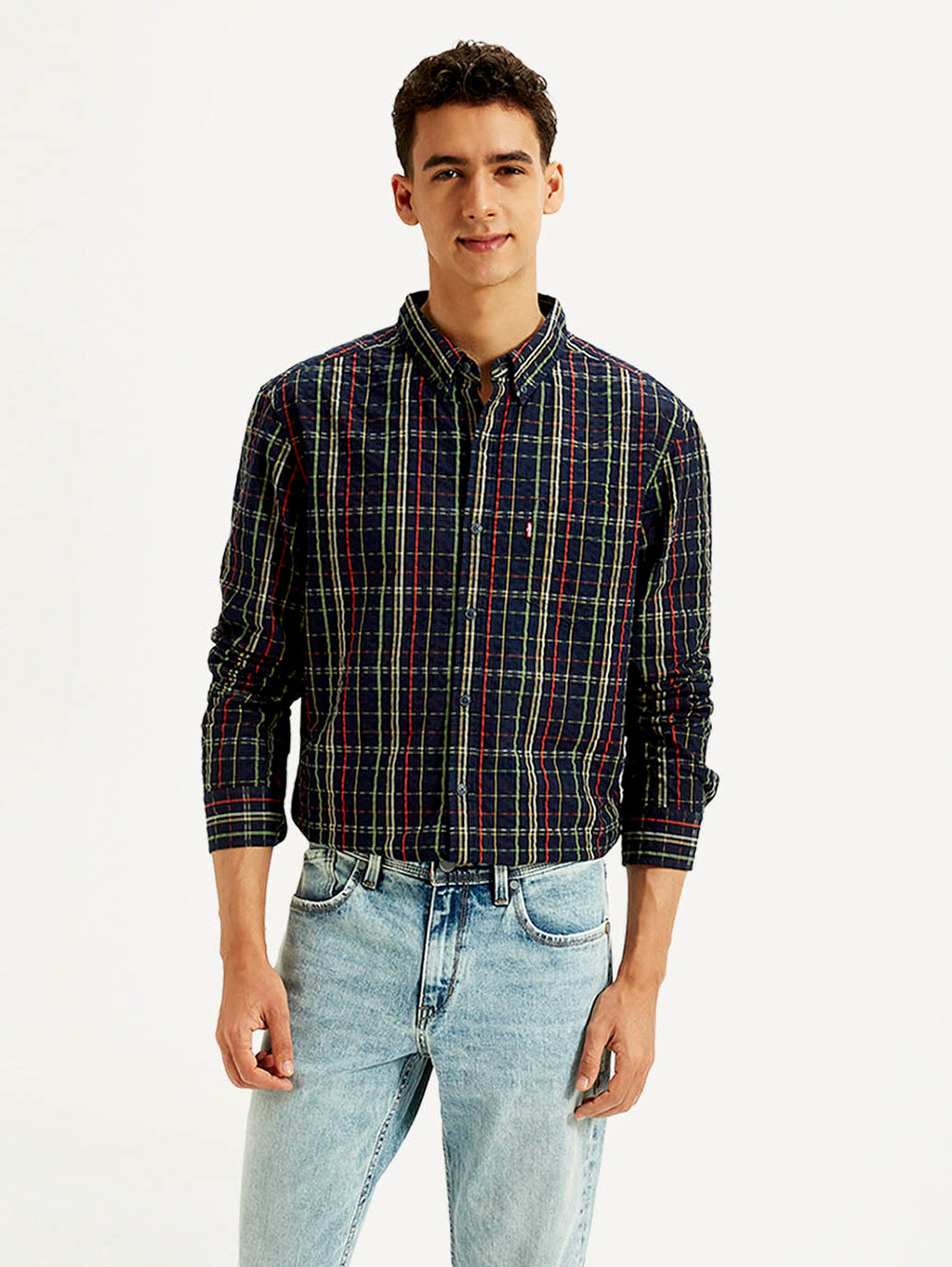 Men's Checkered Slim Fit Shirt