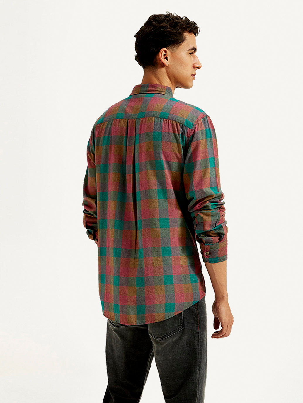 Men's Checkered Slim Fit Shirt