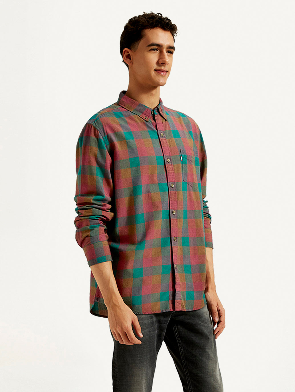 Men's Checkered Slim Fit Shirt