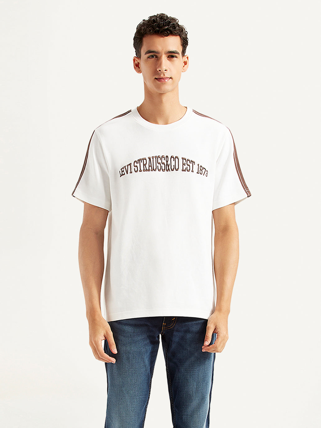 Men's Typographic Crew Neck T-shirt