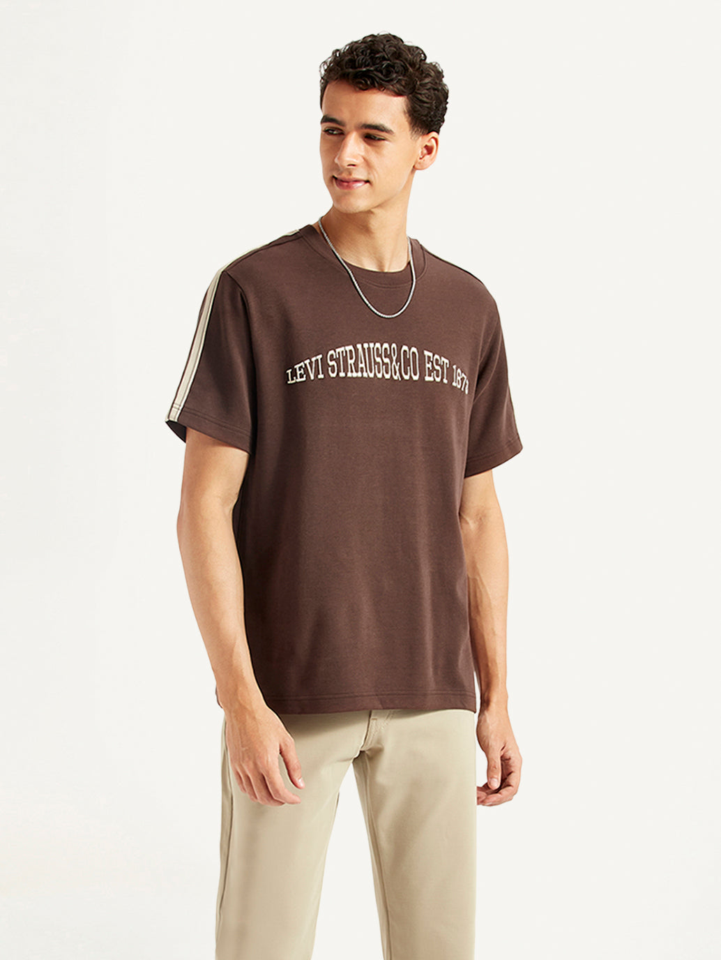 Men's Typographic Crew Neck T-shirt