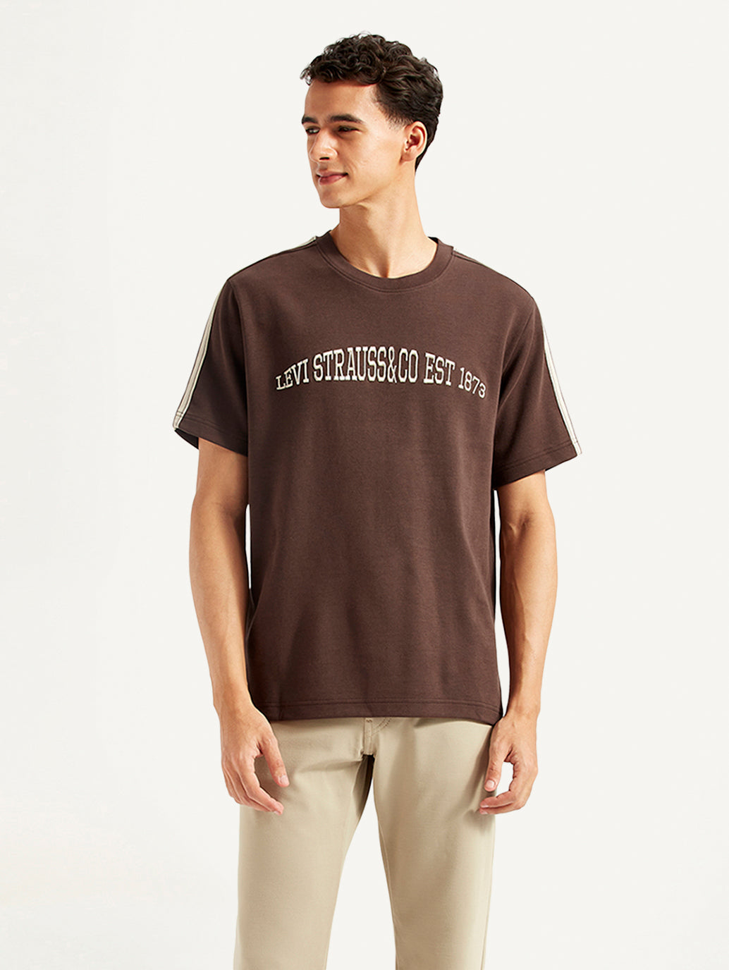 Men's Typographic Crew Neck T-shirt