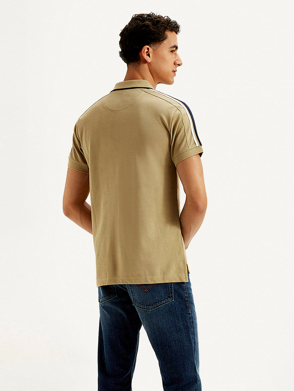 Men's Solid Slim Fit Polo T-shirt