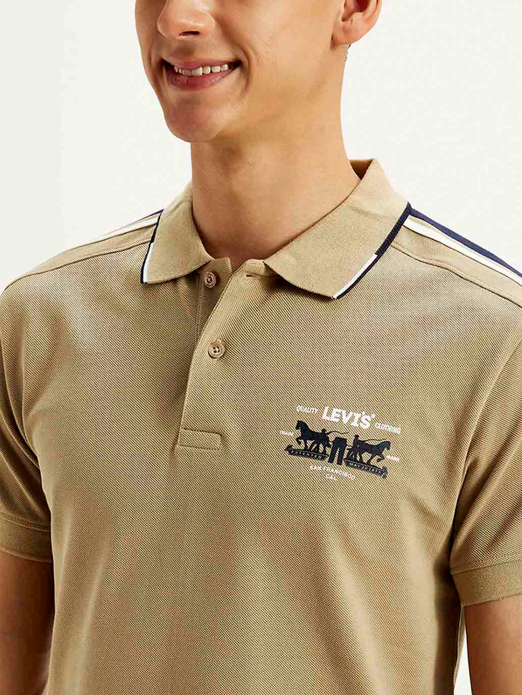 Men's Solid Slim Fit Polo T-shirt