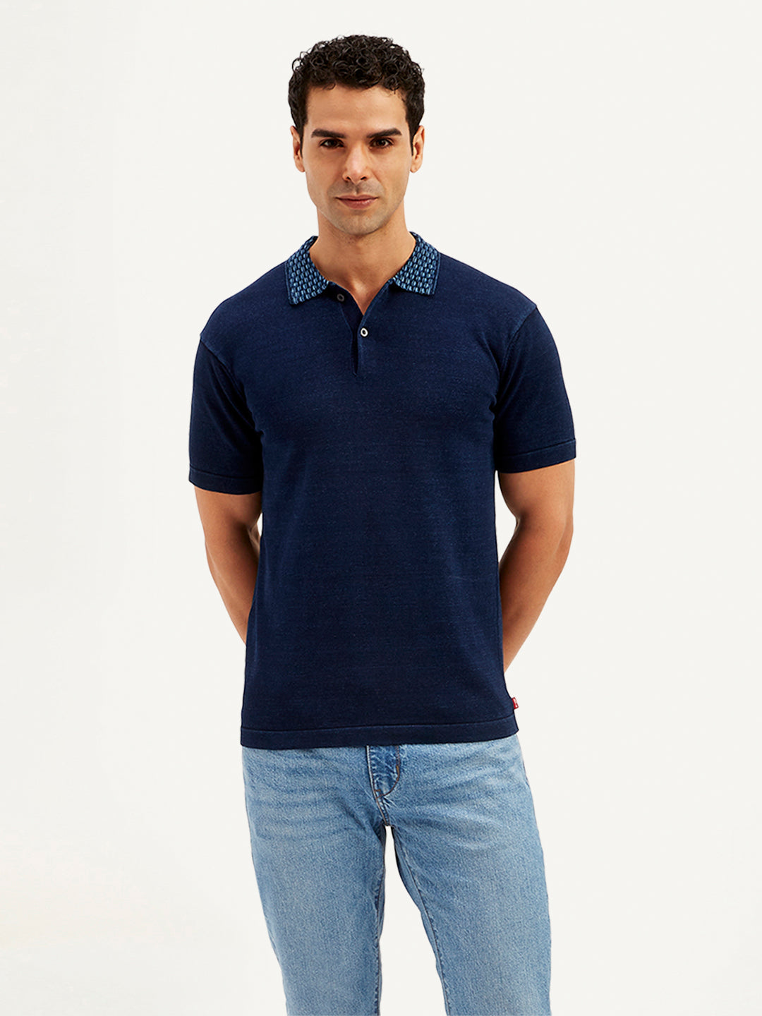 Men's Solid Slim Fit Polo T-Shirt