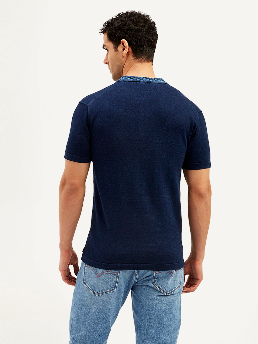 Men's Solid Slim Fit Polo T-Shirt