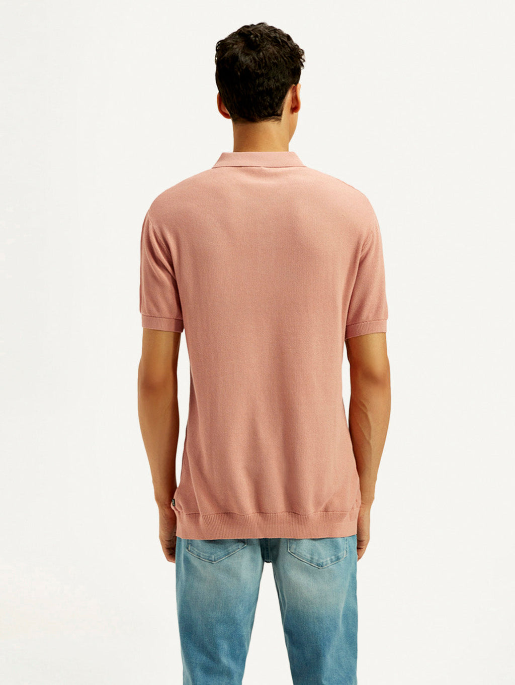 Men's Redloop Textured Slim Fit Polo T-Shirt