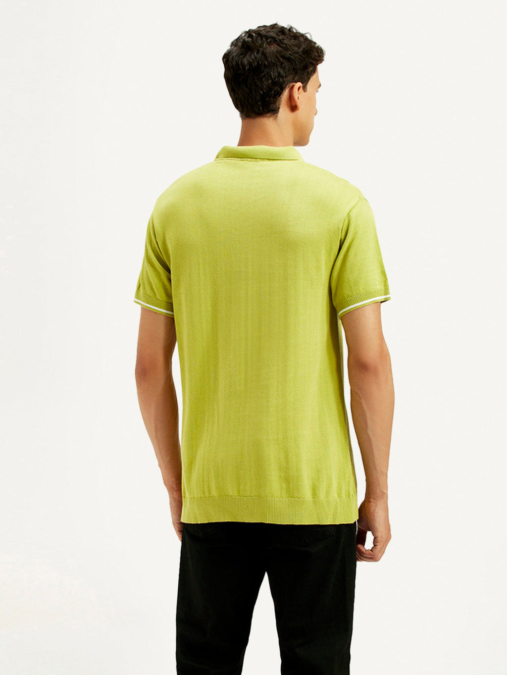 Men's Solid Slim Fit Polo T-Shirt