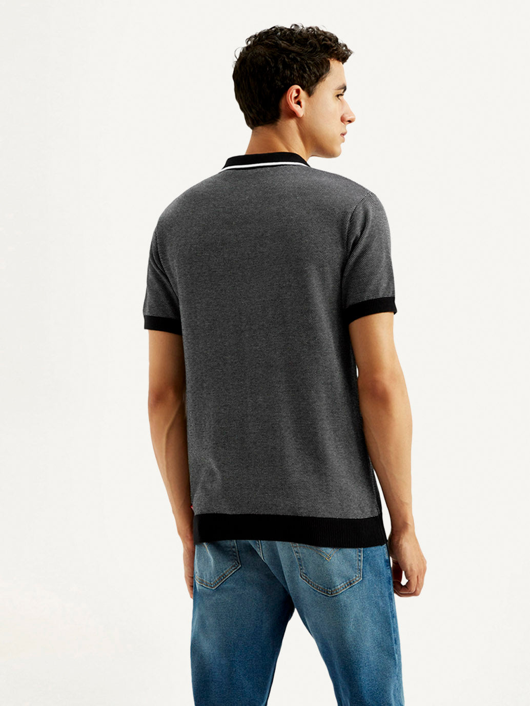 Men's Solid Slim Fit Polo T-shirt