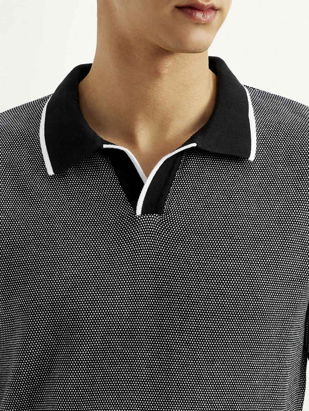 Men's Solid Slim Fit Polo T-shirt