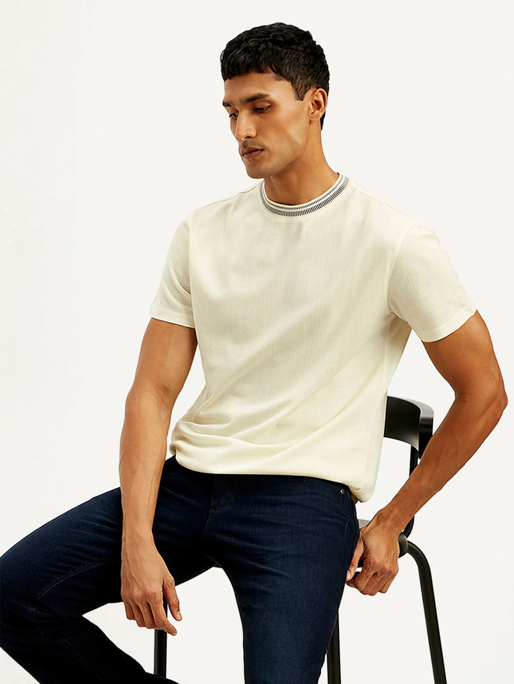 Men's Redloop Solid Slim Fit T-shirt