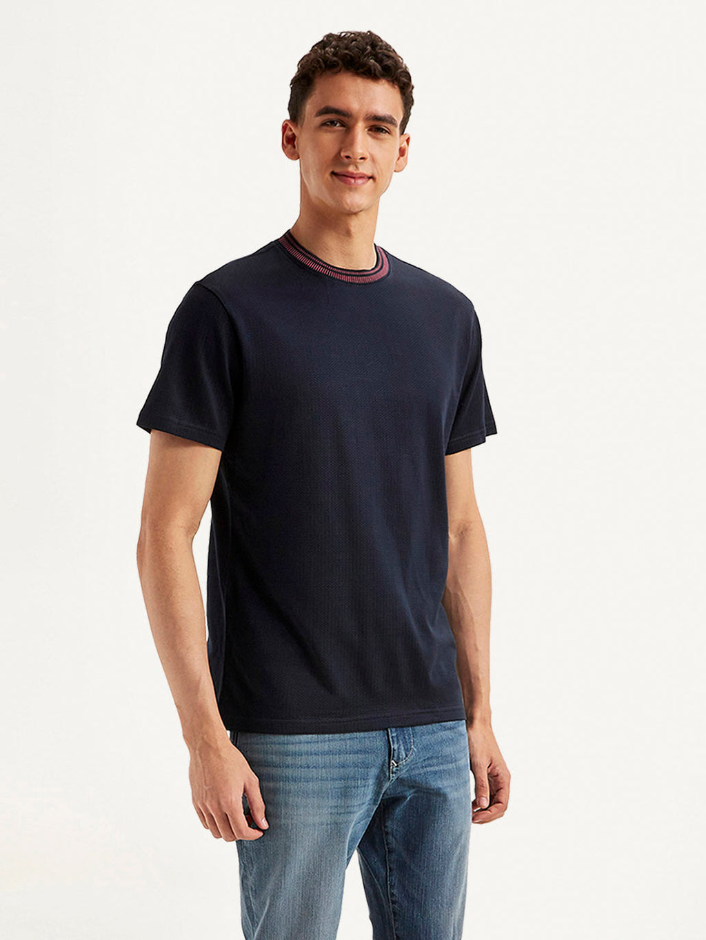 Men's Redloop Solid Slim Fit T-shirt