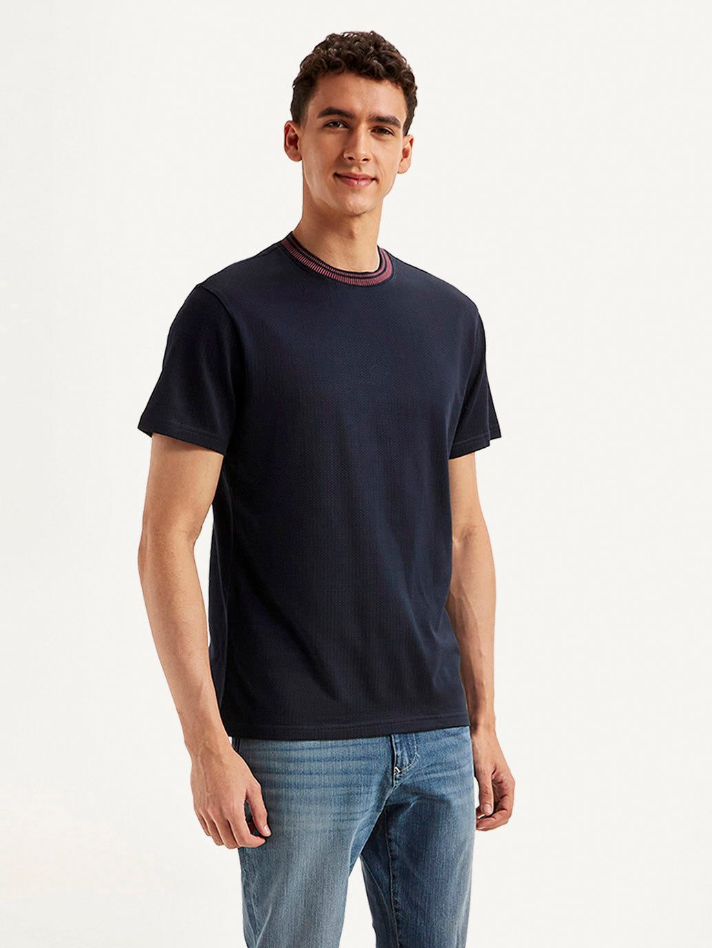 Men's Redloop Solid Slim Fit T-shirt