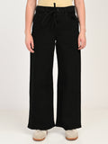 Women's Black XL Straight Loose Straight Fit Mid Rise Jeans