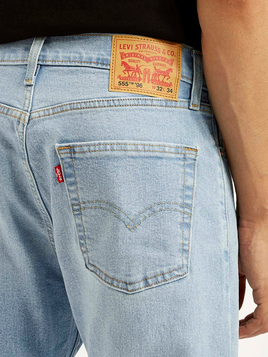 Men's 555 Light Indigo Loose Fit Mid Rise Jeans