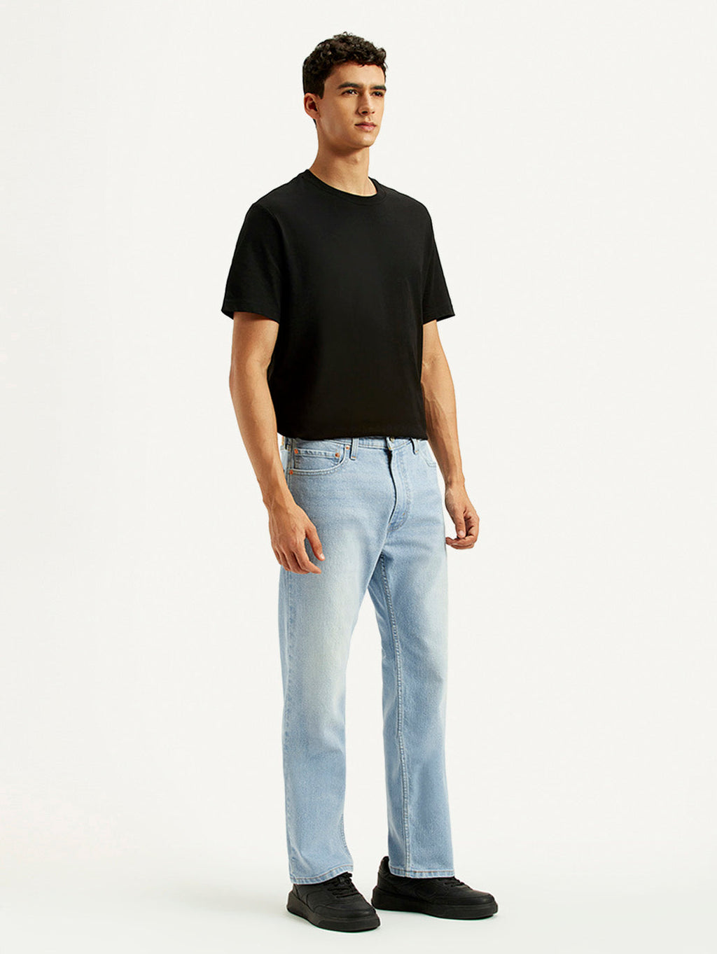Men's 555 Light Indigo Loose Fit Mid Rise Jeans
