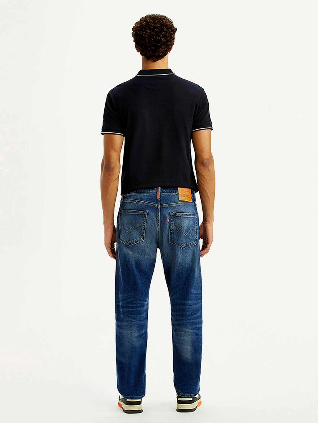 Men's 555 Blue Loose Fit Mid Rise Selvedge Jeans