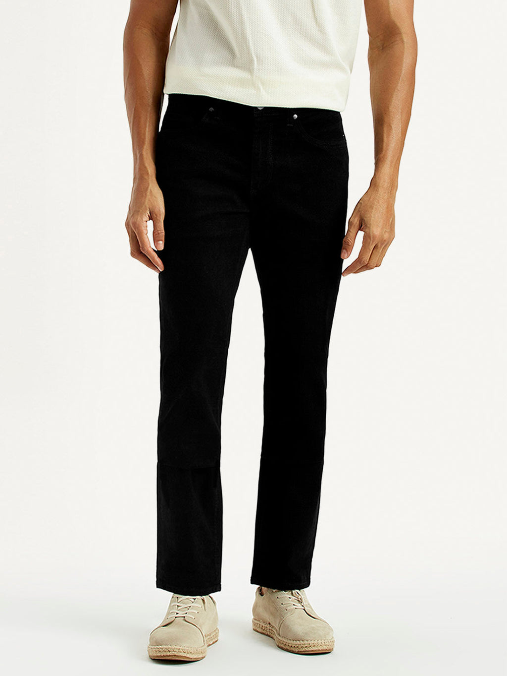 Men's Redloop 511 Black Slim Fit Mid Rise Jeans