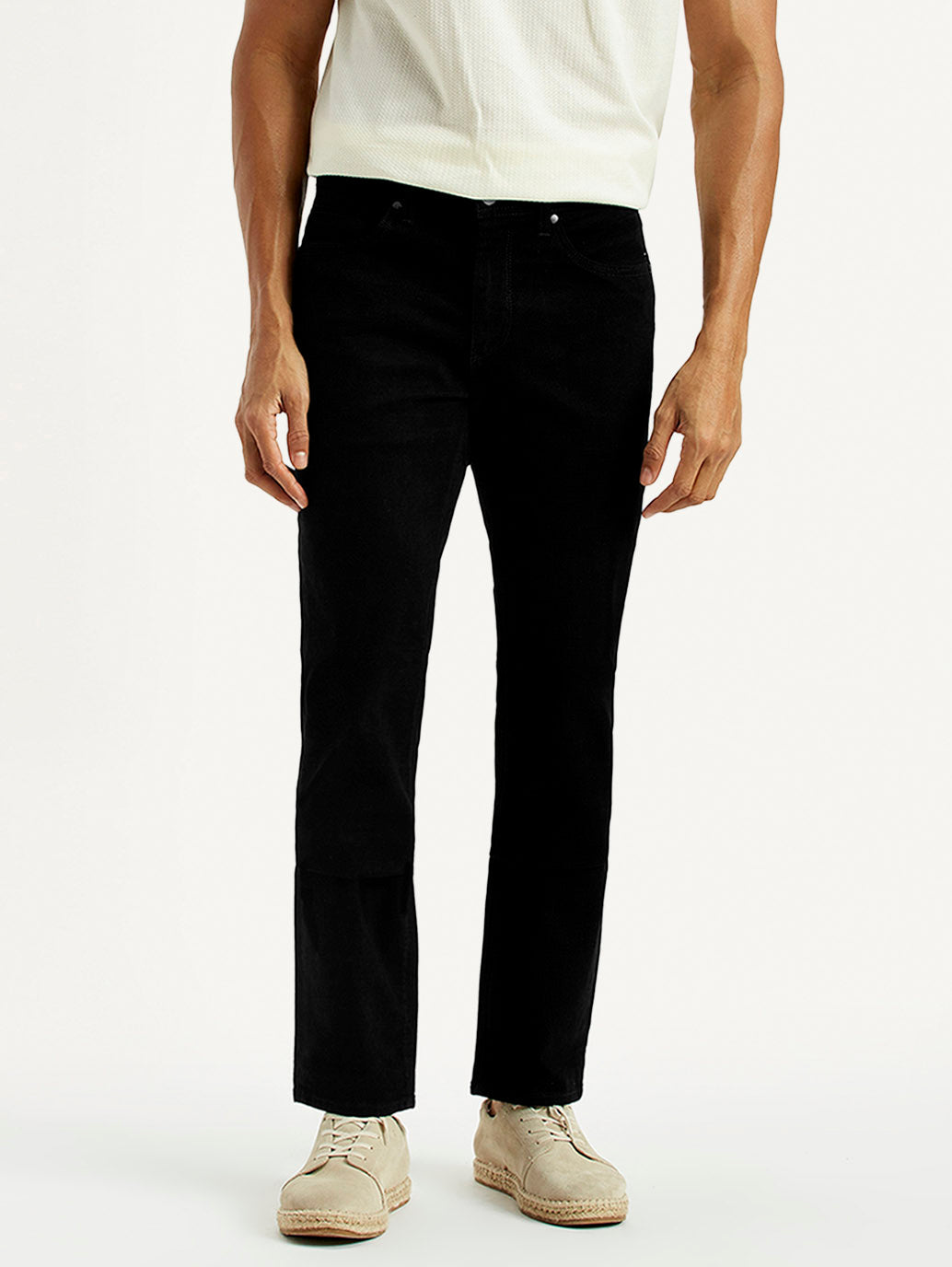Men's Redloop 511 Black Slim Fit Mid Rise Jeans