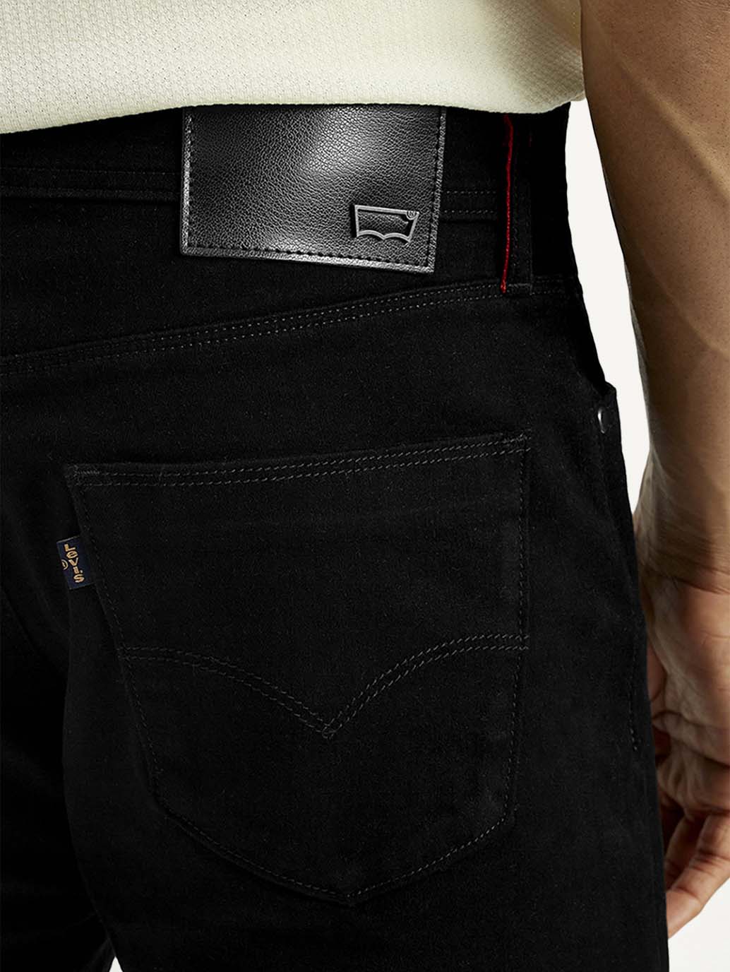 Men's Redloop 511 Black Slim Fit Mid Rise Jeans