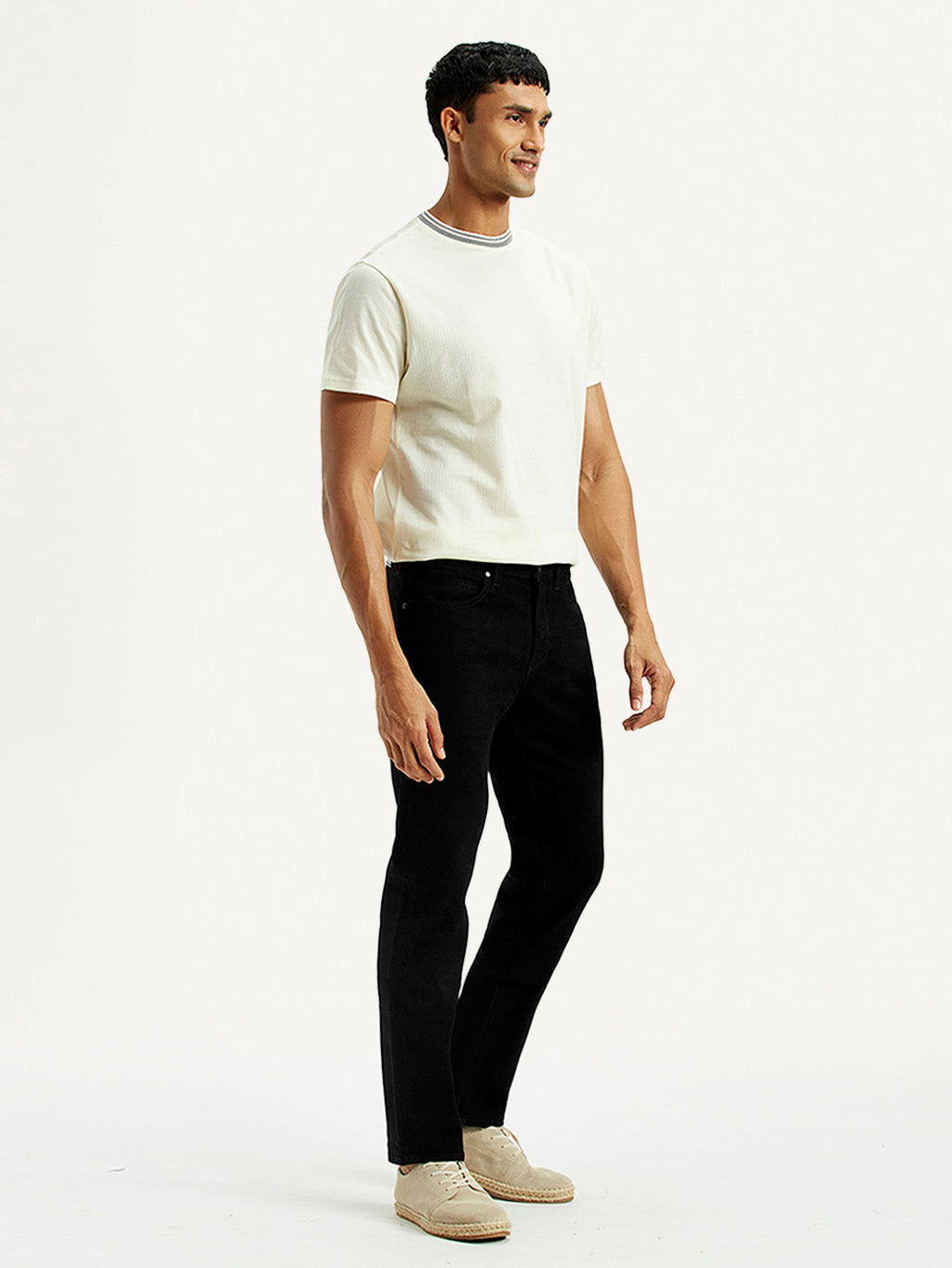 Men's Redloop 511 Black Slim Fit Mid Rise Jeans