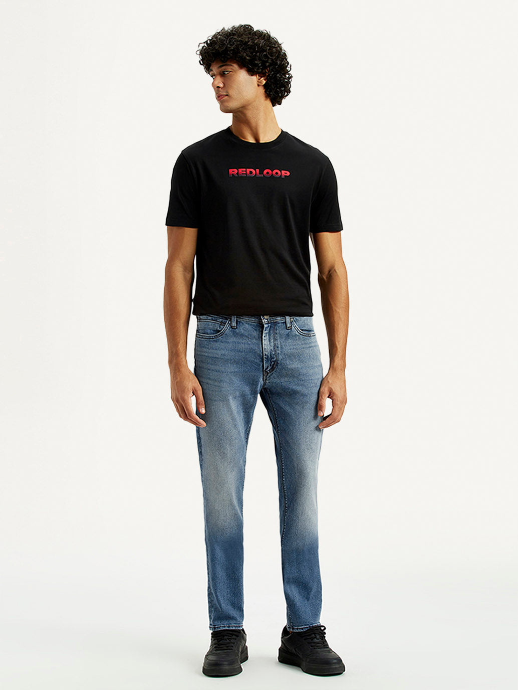 Men's Redloop 511 Indigo Slim Fit Mid Rise Jeans