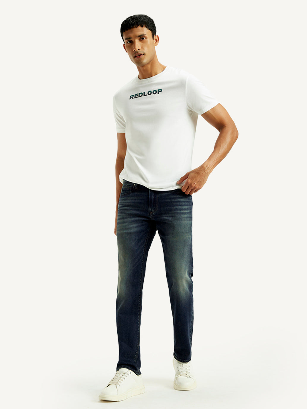 Men's Redloop 511 Dark Indigo Slim Fit Mid Rise Selvedge Jeans