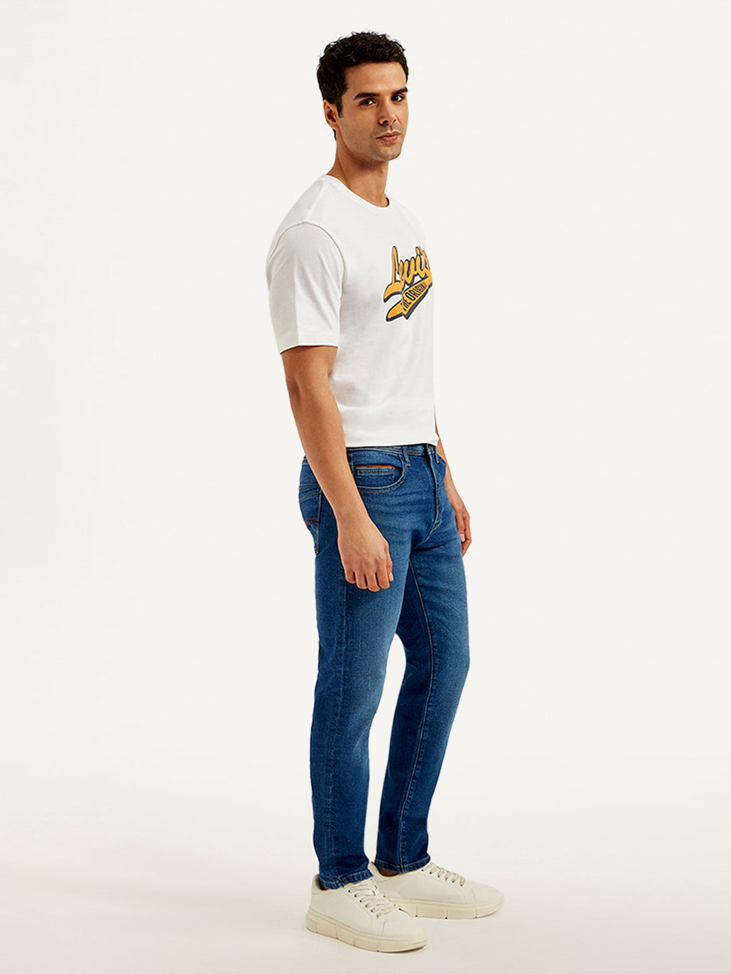 Men's 512 Blue Slim Tapered Fit Mid Rise Jeans