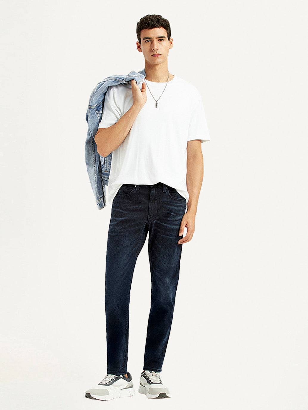 Men's Redloop 512 Dark Blue Slim Tapered Fit Mid Rise Jeans
