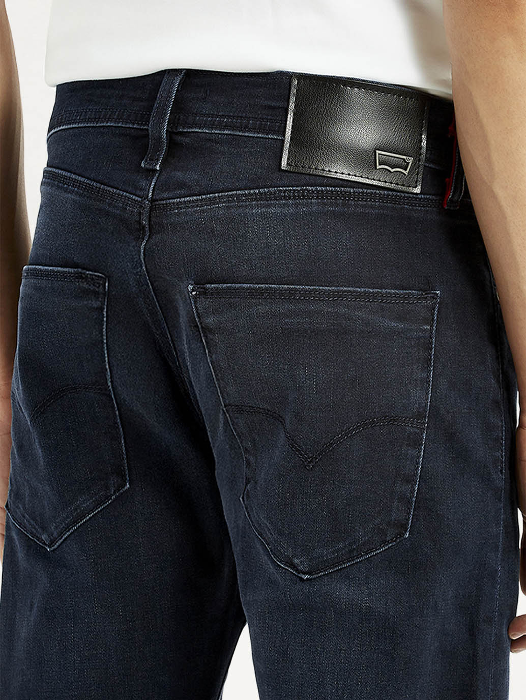 Men's Redloop 512 Dark Blue Slim Tapered Fit Mid Rise Jeans