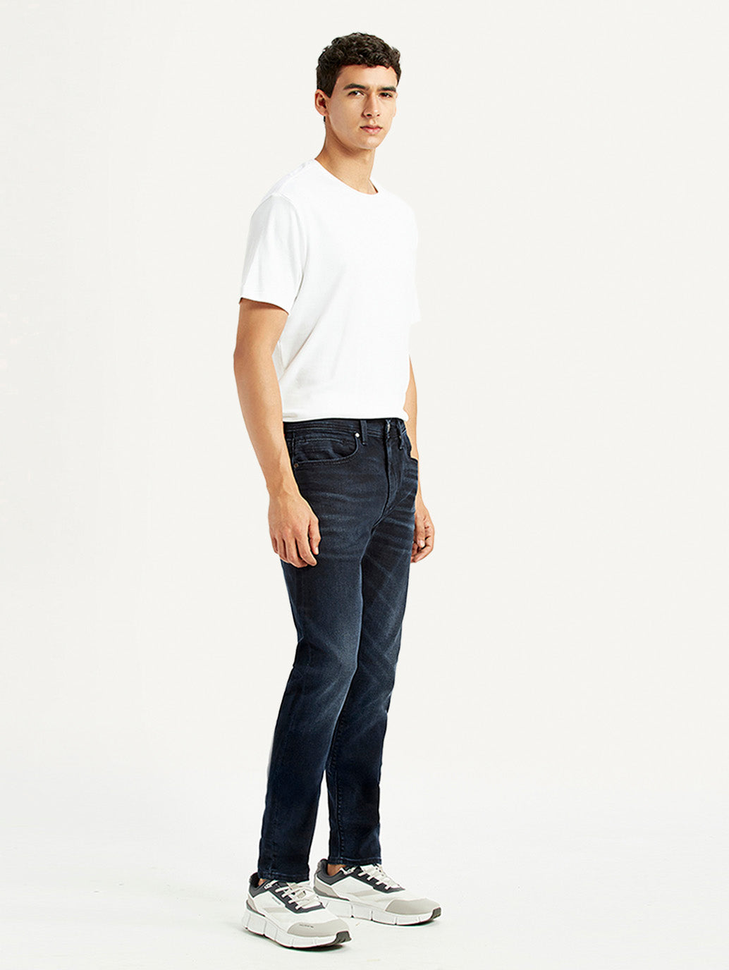 Men's Redloop 512 Dark Blue Slim Tapered Fit Mid Rise Jeans