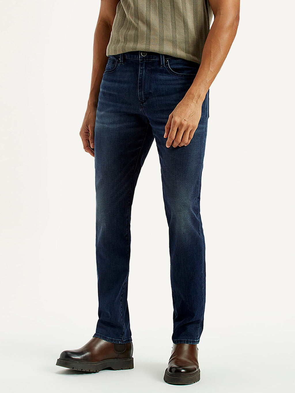 Men's Redloop 511 Dark Indigo Slim Fit Mid Rise Jeans